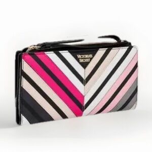 Victoria's Secret Chevron Card Holder with Keyring